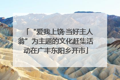“爱我上饶·当好主人翁”为主题的文化赶集活动在广丰东阳乡开市