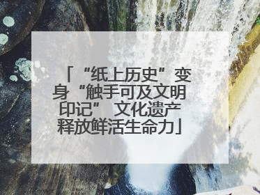 “纸上历史”变身“触手可及文明印记” 文化遗产释放鲜活生命力
