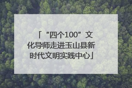 “四个100”文化导师走进玉山县新时代文明实践中心