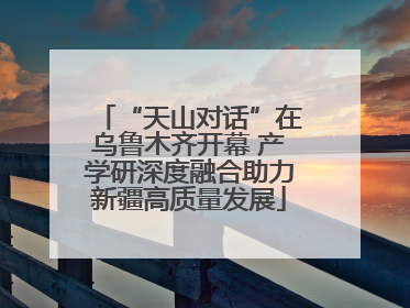 “天山对话”在乌鲁木齐开幕 产学研深度融合助力新疆高质量发展
