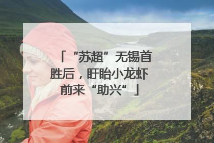 “苏超”无锡首胜后，盱眙小龙虾前来“助兴”