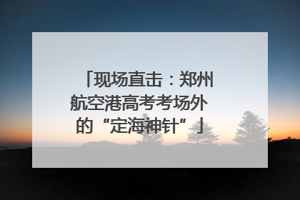 现场直击：郑州航空港高考考场外的“定海神针”