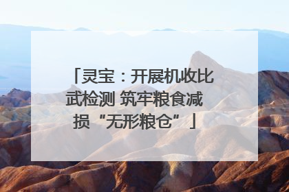 灵宝：开展机收比武检测 筑牢粮食减损“无形粮仓”