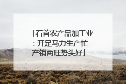 石首农产品加工业：开足马力生产忙 产销两旺势头好