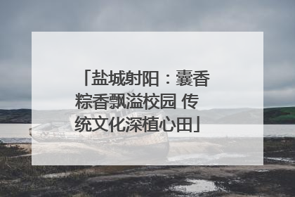 盐城射阳：囊香粽香飘溢校园 传统文化深植心田