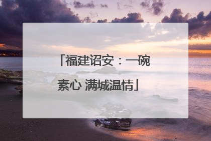 福建诏安：一碗素心 满城温情