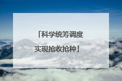 科学统筹调度实现抢收抢种