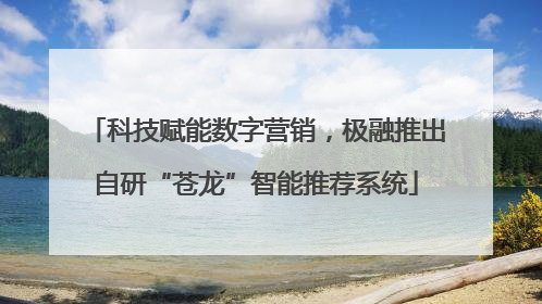 科技赋能数字营销，极融推出自研“苍龙”智能推荐系统