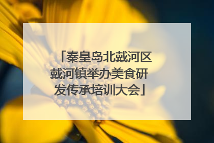 秦皇岛北戴河区戴河镇举办美食研发传承培训大会