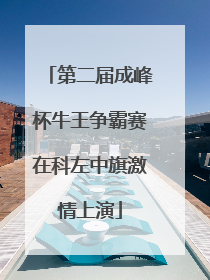 第二届成峰杯牛王争霸赛在科左中旗激情上演
