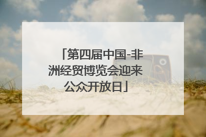 第四届中国-非洲经贸博览会迎来公众开放日