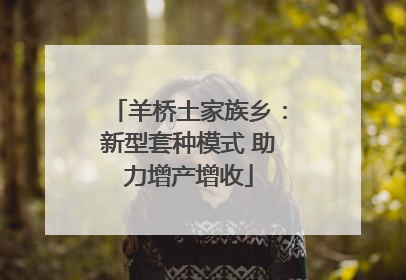 羊桥土家族乡：新型套种模式 助力增产增收