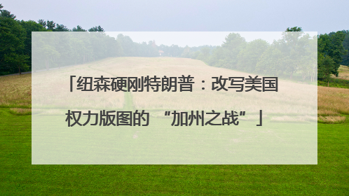 纽森硬刚特朗普：改写美国权力版图的 “加州之战”