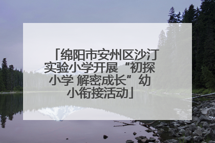 绵阳市安州区沙汀实验小学开展“初探小学 解密成长”幼小衔接活动