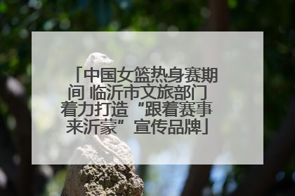 中国女篮热身赛期间 临沂市文旅部门着力打造“跟着赛事来沂蒙”宣传品牌