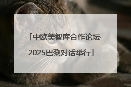 中欧美智库合作论坛·2025巴黎对话举行