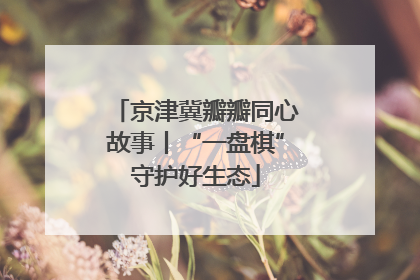 京津冀瓣瓣同心故事丨“一盘棋”守护好生态