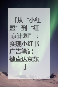 从“小红盟”到“红京计划”：实现小红书广告笔记一键直达京东
