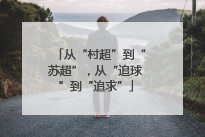 从“村超”到“苏超”，从“追球”到“追求”