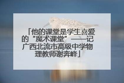 他的课堂是学生喜爱的“魔术课堂”——记广西北流市高级中学物理教师谢奔峰