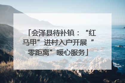 会泽县待补镇：“红马甲”进村入户开展“零距离”暖心服务