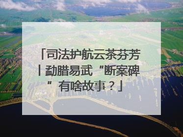 司法护航云茶芬芳丨勐腊易武“断案碑”有啥故事？