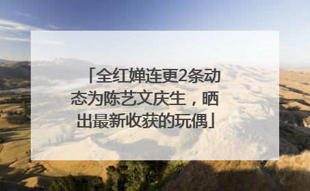全红婵连更2条动态为陈艺文庆生，晒出最新收获的玩偶