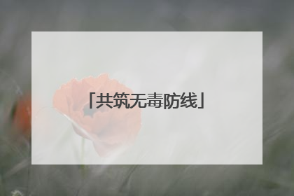 共筑无毒防线