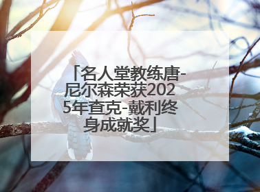 名人堂教练唐-尼尔森荣获2025年查克-戴利终身成就奖