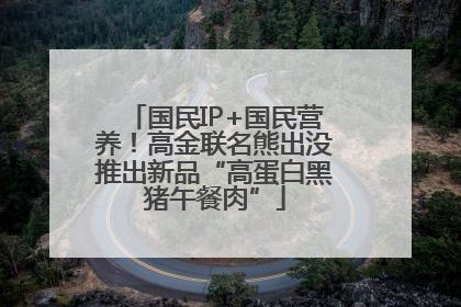国民IP+国民营养！高金联名熊出没推出新品“高蛋白黑猪午餐肉”
