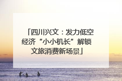四川兴文：发力低空经济“小小机长”解锁文旅消费新场景
