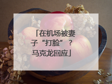 在机场被妻子“打脸”？马克龙回应