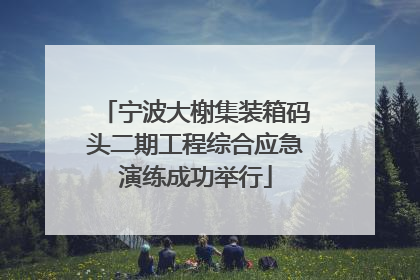 宁波大榭集装箱码头二期工程综合应急演练成功举行