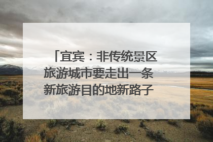 宜宾：非传统景区旅游城市要走出一条新旅游目的地新路子｜话锦绣·说安逸