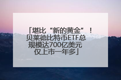 堪比“新的黄金”！贝莱德比特币ETF总规模达700亿美元 仅上市一年多