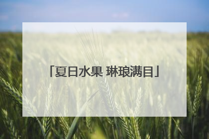 夏日水果 琳琅满目