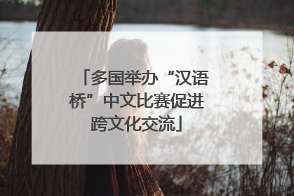 多国举办“汉语桥”中文比赛促进跨文化交流