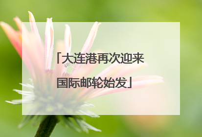 大连港再次迎来国际邮轮始发