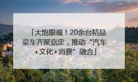 大饱眼福！20余台精品豪车齐聚嘉定，推动“汽车+文化+消费”融合