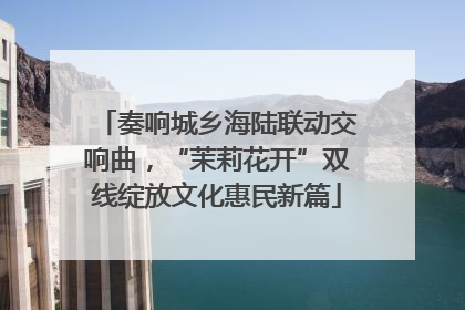 奏响城乡海陆联动交响曲，“茉莉花开”双线绽放文化惠民新篇