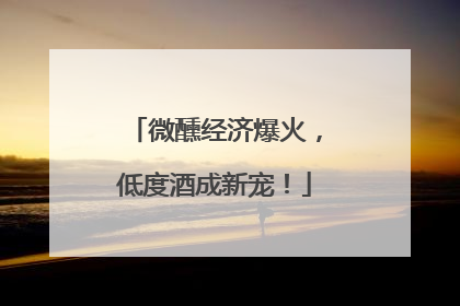 微醺经济爆火，低度酒成新宠！