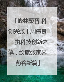 峰林聚智 科创兴张丨周伟良：执科技创新之笔，绘就张家界药谷新篇