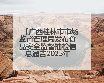广西桂林市市场监督管理局发布食品安全监督抽检信息通告2025年第9号（总第137号）