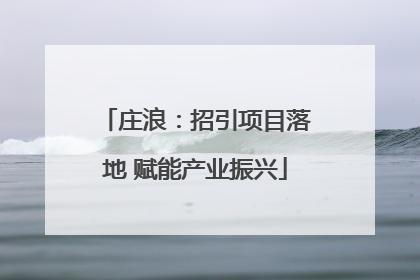 庄浪：招引项目落地 赋能产业振兴
