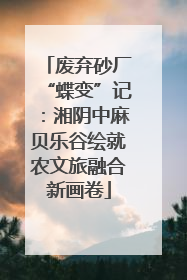 废弃砂厂“蝶变”记：湘阴中麻贝乐谷绘就农文旅融合新画卷