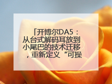 开博尔DA5：从台式解码耳放到小尾巴的技术迁移，重新定义“可操控的便携HiFi解码耳放”