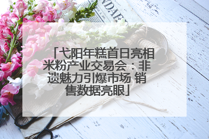 弋阳年糕首日亮相米粉产业交易会：非遗魅力引爆市场 销售数据亮眼