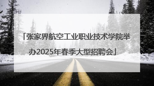 张家界航空工业职业技术学院举办2025年春季大型招聘会