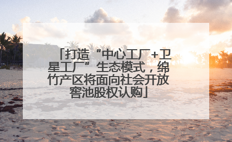 打造“中心工厂+卫星工厂”生态模式，绵竹产区将面向社会开放窖池股权认购