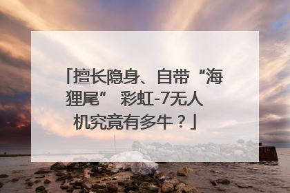 擅长隐身、自带“海狸尾” 彩虹-7无人机究竟有多牛？